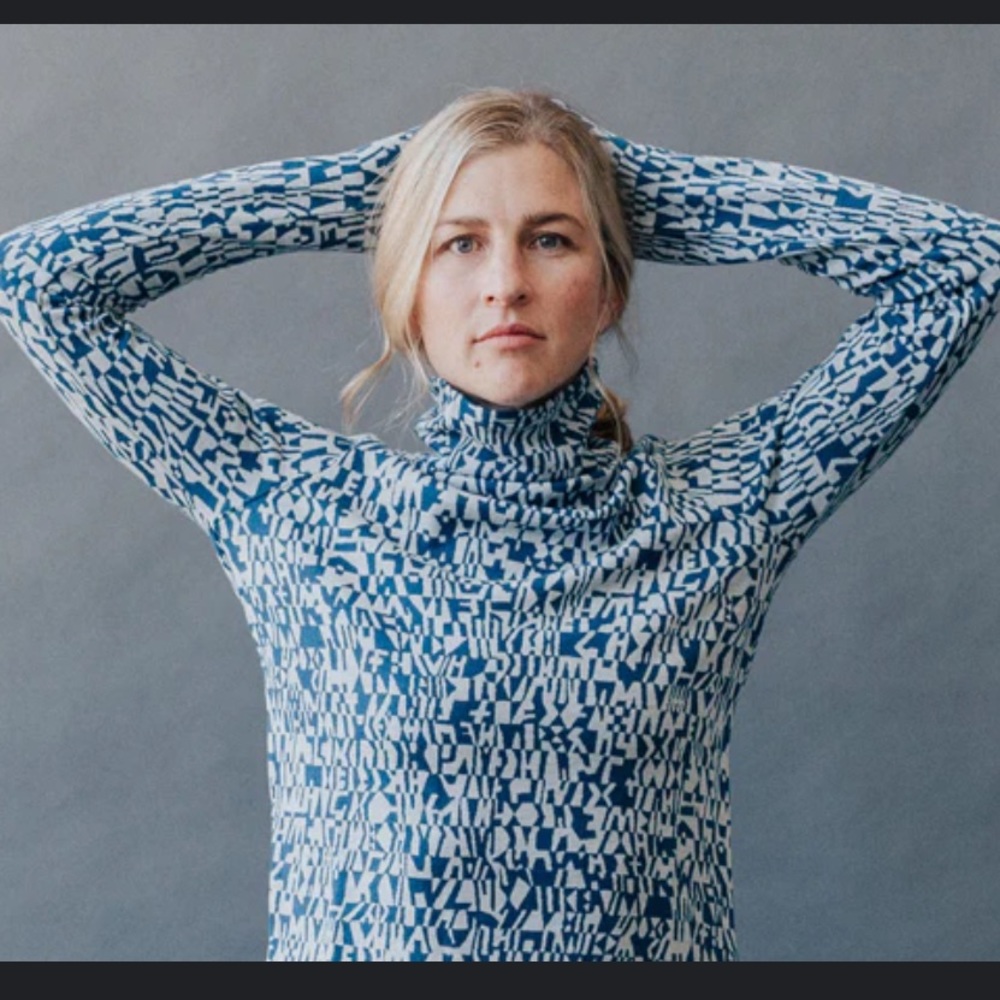 Wazzie wool jacquard mile one pullover - size medium